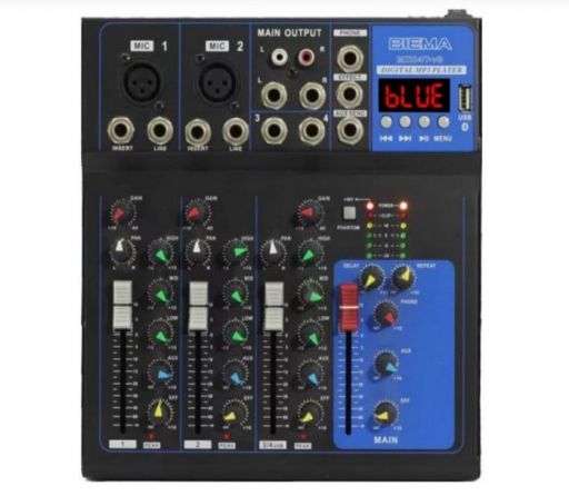 Микшерный пульт 4 канала Biema MX04T-V3
