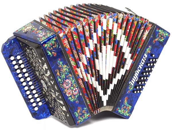 Гармонь Шуйская оформление на заказ 25х25-III S51 XL