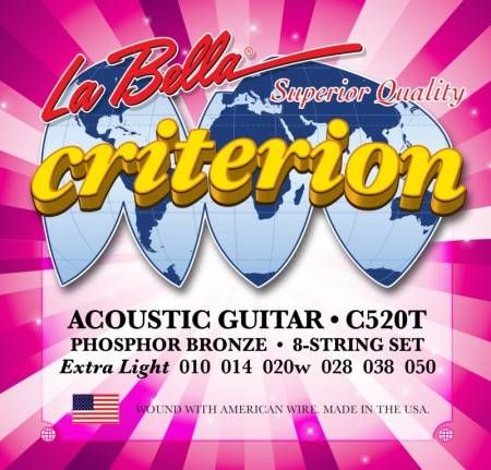 Струны для акустической гитары La Bella C520T