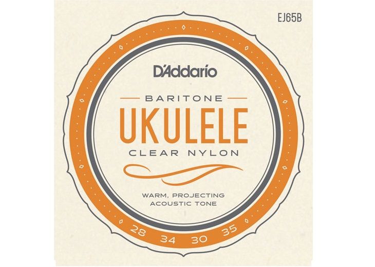 Комплект струн для укулеле баритон посеребренные D'Addario EJ65B Pro-Arte