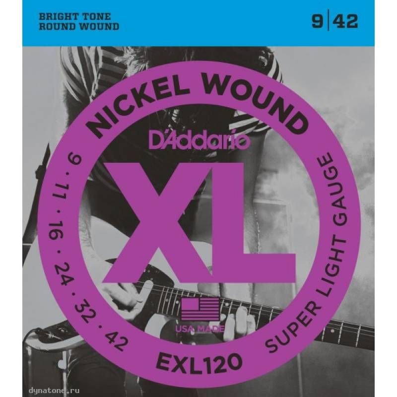 Струны для электрогитары D'Addario EXL120
