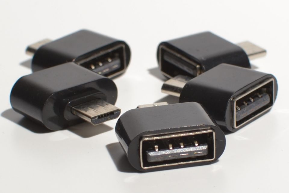 Переходник адаптер micro usb папа usb мама