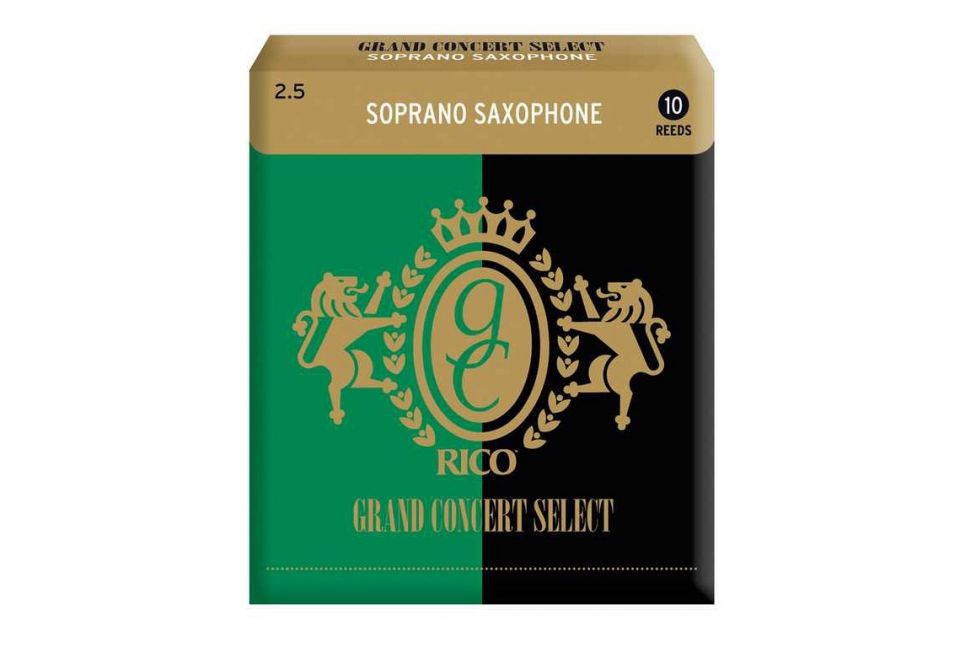 Трости для саксофона сопрано размер 2.5 10шт Rico RGC10SSX250 Grand Concert Select
