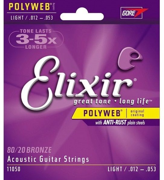 Струны для акустической гитары Elixir 11050 Polyweb