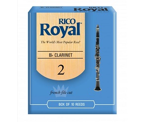 Трости для кларнета Bb RICO RCB1020 Royal №2 10 шт.