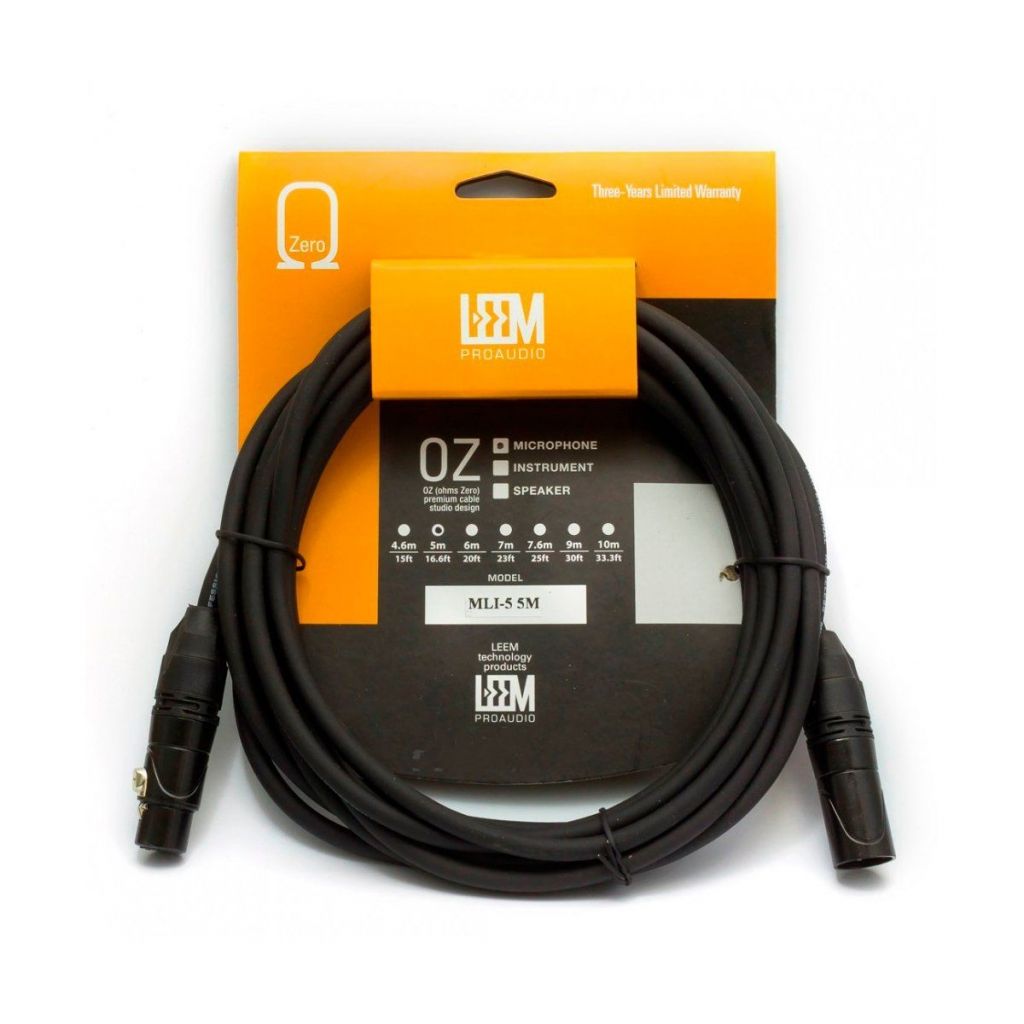 Микрофонный кабель LEEM MLI-5, 5м