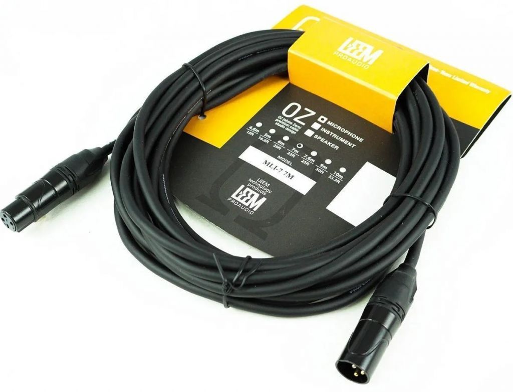 Микрофонный кабель LEEM MLI-7, 7м