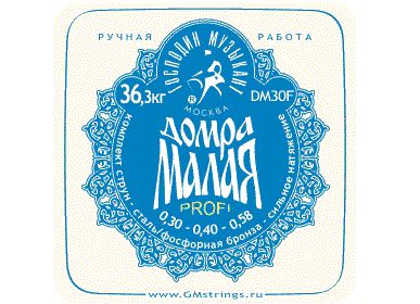 Комплект струн для Домры Малой (Сталь+ФБ) Господин Музыкант DM30F Profi