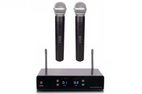 Радиосистема UHF, 2 ручных микрофона SOLISTA MD-602 (HH)