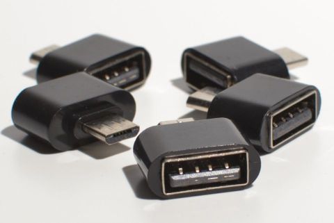 Переходник адаптер micro usb папа usb мама