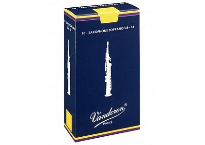 Трости для саксофона Сопрано Традиционные №2 (10шт) Vandoren SR202