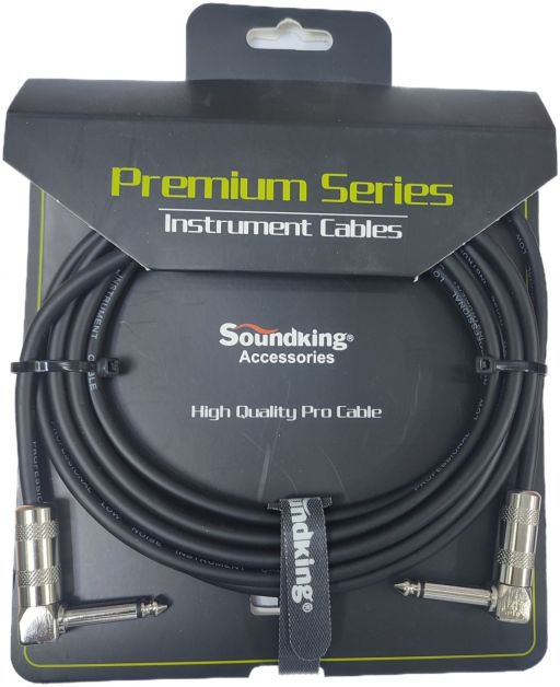 Кабель инструментальный Soundking BC343-3M, угловые коннекторы, 3м