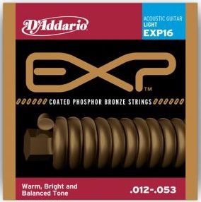 Струны для акустической гитары D'Addario EXP16