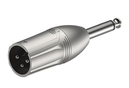 Переходник ROXTONE RA2XMJM 3P XLR Male - 6.3 mono Jack Male